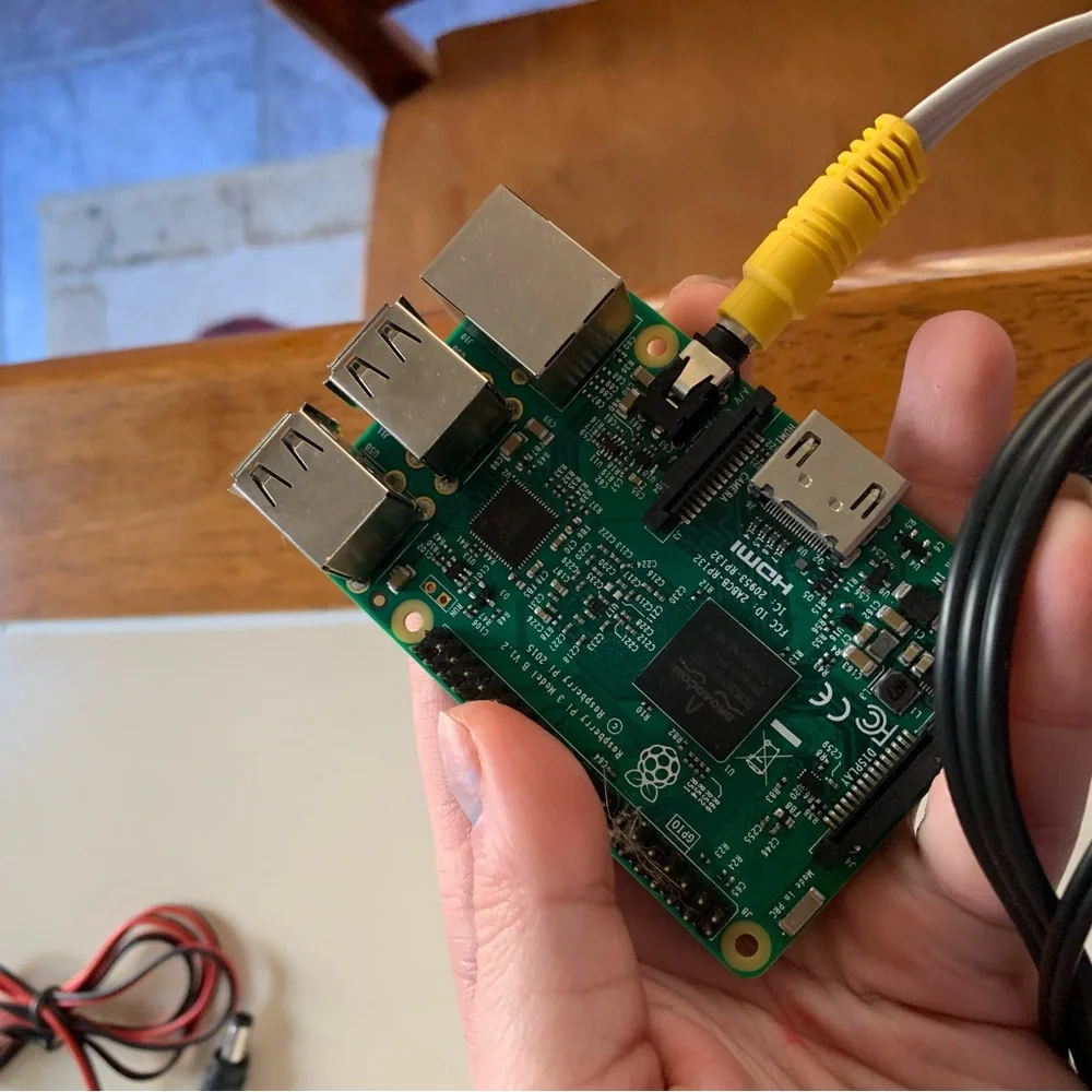 Raspberry Pi 3B+ Motherboard, with monitor, preloaded OS micro SD. power cable
